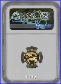 2021 W Gold 1/10 Oz $5 American Eagle Ngc Pf70 Cameo First Day Of Issue Fdoi Blu