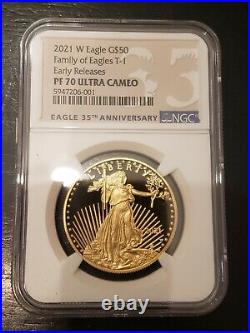 2021-W Proof $50 American Gold Eagle 1 oz. NGC PF70 UC One Ounce IN HAND