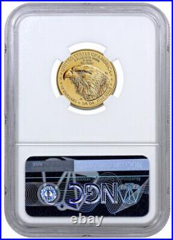 2022 $10 Gold American Eagle 1/4oz NGC MS70 First Releases Exclusive Eagle Label