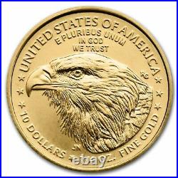 2022 1/4 oz American Gold Eagle Coin BU withU. S. Mint Box SKU#248085
