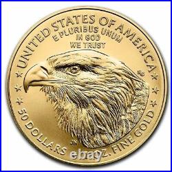 2022 1 oz Gold American Eagle $50 Coin Brilliant Uncirculated In Stock