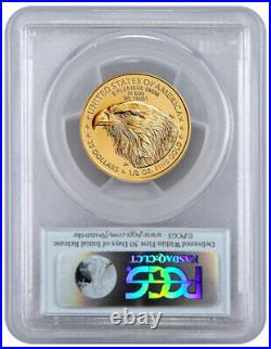 2022 $25 Gold American Eagle 1/2 oz Coin PCGS MS70 FS First Strike Flag Label