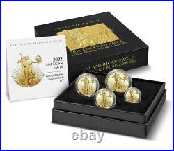 2022 W 1.85 Oz Gold American Eagle 4 Coin Proof Set (22EF) Sealed in US Mint Box