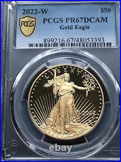2022-W $50 American Gold Eagle PCGS PR67DCAM
