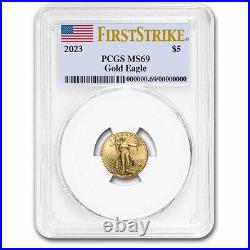 2023 1/10 oz American Gold Eagle MS-69 PCGS (FirstStrike) SKU#258707