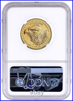 2023 $25 American Gold Eagle 1/2 oz Coin NGC MS70 Brown Label