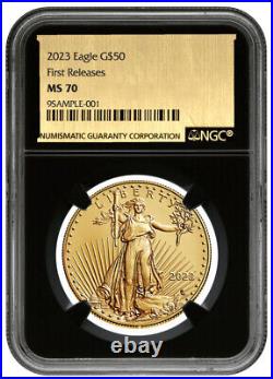 2023 $50 American Gold Eagle 1-oz NGC MS70 FR First Releases Gold Foil