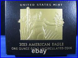 2023-W Burnished $50 American Gold Eagle NGC MS70 WithBOX AND COA