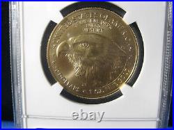 2023-W Burnished $50 American Gold Eagle NGC MS70 WithBOX AND COA EARLY RELEASE