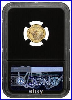 2024 $5 1/10-oz American Gold Eagle NGC MS70 FDI Gold Foil BC PRESALE