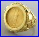 22K 1/10 oz AMERICAN EAGLE GOLD COIN 14K YELLOW GOLD MEN’S NUGGET RING HEAVY