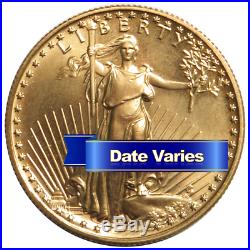 $25 American Gold Eagle 1/2 oz Random Year Brilliant Uncirculated