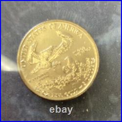 $5 1/10th oz American Eagle Gold Coin Tiny Gold Coin Beautiful 2013 Free Ship