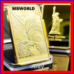 5 x 1 USA LIBERTY AMERICAN EAGLE COIN OUNCE OZ GOLD CLAD