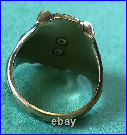 American 10 K (ct) Gold TCS College Eagle Graduation Ring By Balfour In 1969