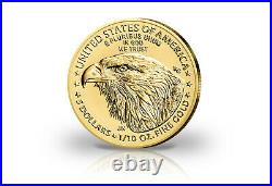 American Eagle 1/10 oz Gold 2021 USA Neues Motiv