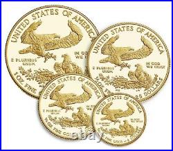 American Eagle 2021 Gold Proof Four Coin Set