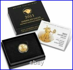 American Eagle 2021 One-Tenth Ounce Gold Proof Coin W MINT (21EEN) CONFIRMED