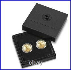 American Eagle 2021 One-Tenth Ounce Gold Two-Coin Set Designer Edition