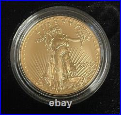American Eagle 2021 W One Ounce Gold Uncirculated Coin 21EHN Coin in Hand