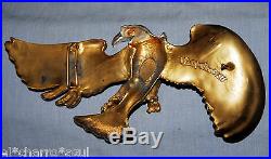 Beautiful Christopher Ross 1985© Silver & Gold American Bold Eagle Belt Buckle