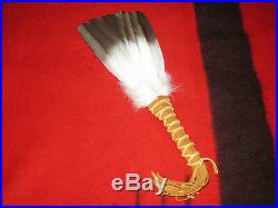 Custom Native American Hand Made Golden Eagle Medicine Feather Prayer Smudge Fan