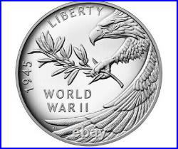 End of World War II 75th Anniversary 24-Karat Gold Coin & Silver Medal 11/9