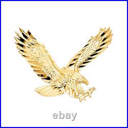 GOLD 14K Yellow Gold Eagle Pendant