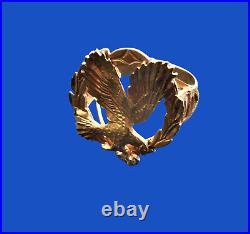Gold american eagle ring #5862