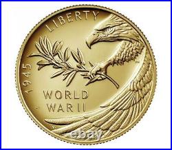 IN-HAND End of World War II 75th Anniversary 24-Karat 1/2oz Gold Coin