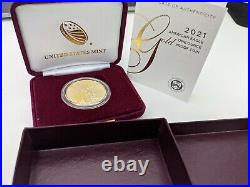 Last Design American Eagle 2021 One Ounce Gold Proof Coin 21EB