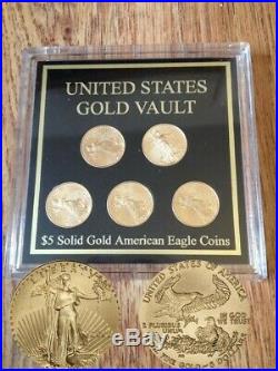 Lot of 1/10 oz American Eagle Gold Coin in GEM BU 2018