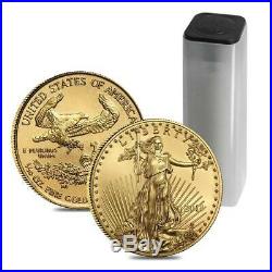 Lot of 1/10 oz American Eagle Gold Coin in GEM BU 2018