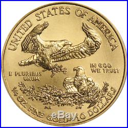 Lot of 5 2018 $10 American Gold Eagle 1/4 oz Brilliant Uncirculated