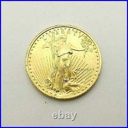 MCMLXXXIX 1989 American Eagle 1/10 Ounce $5 Dollar Liberty Round Gold Coin