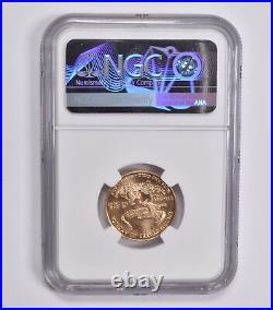 MS69 1999-W $10 American Gold Eagle 1/4 ONGC ERROR Proof Unfinished 3846