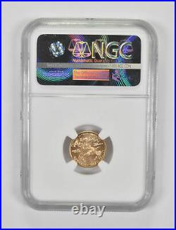 MS69 2015 $5 American Gold Eagle Narrow Reeds Graded NGC 9919