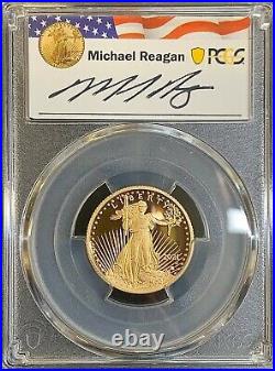 PCGS PR69 DCAM 2021-W $10 Gold Eagle, Type-2, First Day, Reagan Legacy Series