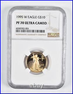 PF70 UCAM 1995-W $10 American Gold Eagle 1/4 Oz. 999 Fine Gold NGC 1721