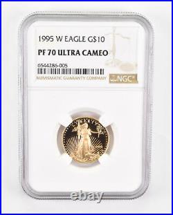 PF70 UCAM 1995-W $10 American Gold Eagle Graded NGC 0501