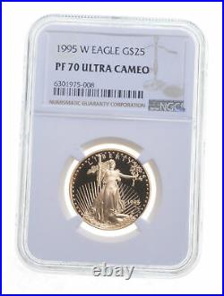 PF70 UCAM 1995-W $25 American Gold Eagle Graded NGC 5893