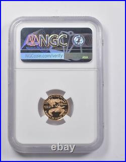 PF70 UCAM 1995-W $5 American Gold Eagle 1/10 Oz. 999 Fine Gold NGC 3987