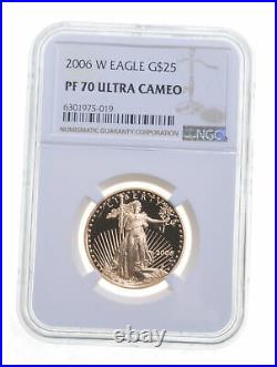 PF70 UCAM 2006-W $25 American Gold Eagle Graded NGC 5897