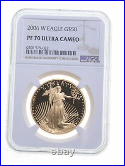 PF70 UCAM 2006-W $50 American Gold Eagle Graded NGC 5871