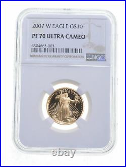 PF70 UCAM 2007-W $10 American Gold Eagle Graded NGC 6032