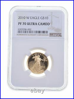 PF70 UCAM 2010-W $10 American Gold Eagle Graded NGC 5990