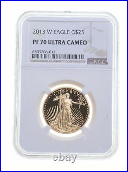 PF70 UCAM 2013-W $25 American Gold Eagle Graded NGC 5994