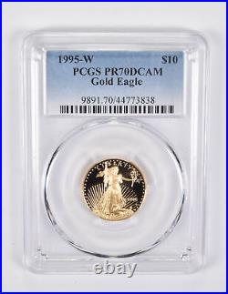 PR70 DCAM 1995-W $10 American Gold Eagle 1/4 Oz. 999 Fine Gold PCGS 1758