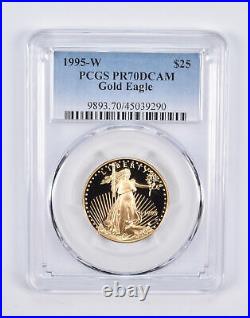 PR70 DCAM 1995-W $25 American Gold Eagle 1/2 Oz. 999 Fine Gold PCGS 2272