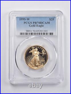 PR70 DCAM 1995-W $25 American Gold Eagle 1/2 Oz. 999 Fine Gold PCGS 3060